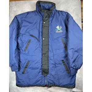 Vintage‎ Notre Dame Fightin' Irish Puffer Jacket Size XL